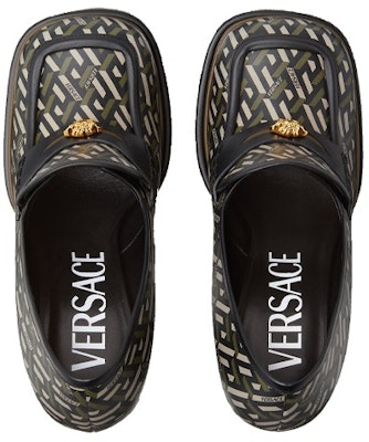 (Women) Versace Intrico Loafer High Heel 'Khaki' 1001790-1A01733_5B15V Shop (Women) Versace Intrico Loafer High Heel 'Khaki' 1001790-1A01733_5B15V