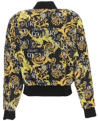 (Women) VERSACE JEANS Multi-Color Logo Print Bomber Jacket. 74HAS408-CQS51-G89 Lookbook (Women) VERSACE JEANS Multi-Color Logo Print Bomber Jacket. 74HAS408-CQS51-G89