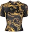 Buy (Women) Versace Jeans Couture Baroque Sequin Knit Polo SS24 Gold Top 76HAFMN8-CMN45-G89