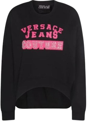 (Women) VERSACE JEANS COUTURE Black Casual Letter Print Sweatshirt. 75HAIE07-CF00E-899 Buy (Women) VERSACE JEANS COUTURE Black Casual Letter Print Sweatshirt. 75HAIE07-CF00E-899