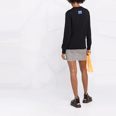 (W) VERSACE JEANS COUTURE 黑色純棉長袖圓領衛衣 71HAIP04-CF00P-899 Details for (W) VERSACE JEANS COUTURE 黑色純棉長袖圓領衛衣 71HAIP04-CF00P-899