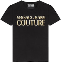 (Women) Versace Jeans Couture Black Logo Crew Neck T-Shirt SS22. E72HAHT01-ECJ03T-EG89 (Women) Versace Jeans Couture Black Logo Crew Neck T-Shirt SS22. E72HAHT01-ECJ03T-EG89