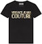 Order (Women) Versace Jeans Couture Black Logo Crew Neck T-Shirt SS22. E72HAHT01-ECJ03T-EG89