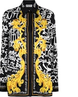 (Women) VERSACE JEANS COUTURE Floral Print Black Single-Breasted Jacket. 75HAL2P2-NS314-G89 (Women) VERSACE JEANS COUTURE Floral Print Black Single-Breasted Jacket. 75HAL2P2-NS314-G89