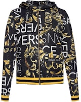 (Women) VERSACE JEANS COUTURE Full Print Letter Zip Hoodie Black. B6HTA776-S0497-899 (Women) VERSACE JEANS COUTURE Full Print Letter Zip Hoodie Black. B6HTA776-S0497-899