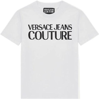 (Women) VERSACE JEANS COUTURE Logo Print White Crewneck T-Shirt FW22. E72HAHT02-ECJ00O-E003 Buy (Women) VERSACE JEANS COUTURE Logo Print White Crewneck T-Shirt FW22. E72HAHT02-ECJ00O-E003