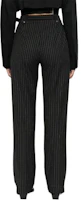 Shop (W) VERSACE JEANS COUTURE 條紋印花修身喇叭褲 黑色 76HAA111-N0335-899