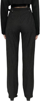 (Women) VERSACE JEANS COUTURE Striped Print Slim Flare Pants Black 76HAA111-N0335-899 Shop (Women) VERSACE JEANS COUTURE Striped Print Slim Flare Pants Black 76HAA111-N0335-899