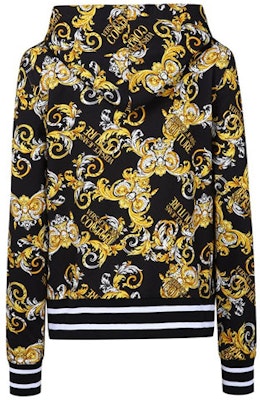 (W) 范思哲牛仔黑色印花连帽拉链外套。 B6HZA79-5S083-0899 Lookbook (W) 范思哲牛仔黑色印花连帽拉链外套。 B6HZA79-5S083-0899