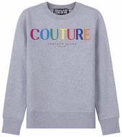(Women) VERSACE JEANS COUTURE Cotton Sweatshirt Grey Women 71HAIP04-CF00P-802 (Women) VERSACE JEANS COUTURE Cotton Sweatshirt Grey Women 71HAIP04-CF00P-802