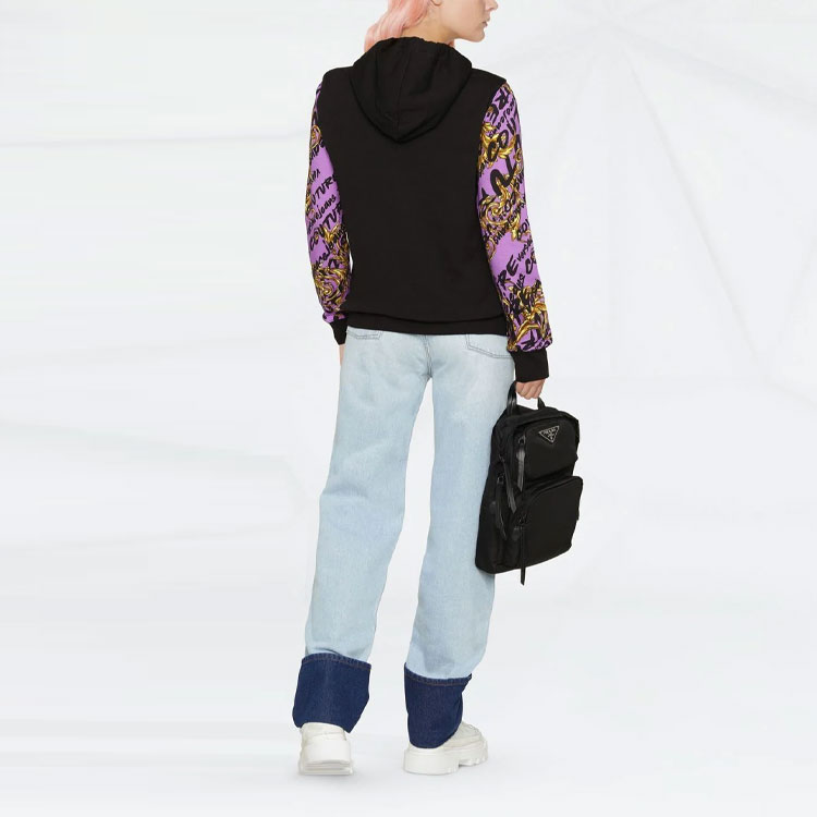 (Women) VERSACE JEANS COUTURE FW22 All-Over Print Hoodie Purple (). 73HAI3-A8FS048-G31 圖 4