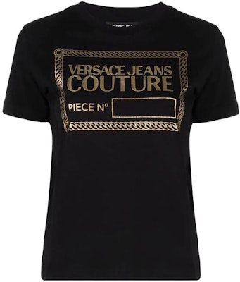 (W) Versace Jeans Couture Baju-T Logo Kapas Hitam Wanita SS22. 72HAHT17-CJ00O-G89 Buy (W) Versace Jeans Couture Baju-T Logo Kapas Hitam Wanita SS22. 72HAHT17-CJ00O-G89