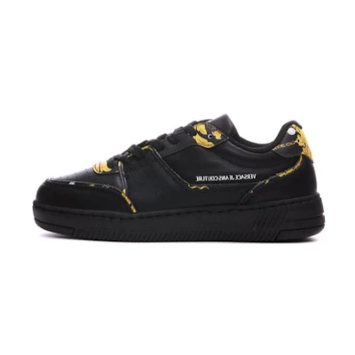 (W) Versace Jeans Couture Low-Top Sneakers 'Black Leather'
