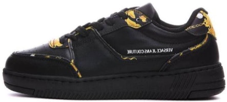 (Women) Versace Jeans Couture Low-Top Sneakers 'Black Leather' 75VA3SJ2-ZP305_G89 (Women) Versace Jeans Couture Low-Top Sneakers 'Black Leather' 75VA3SJ2-ZP305_G89