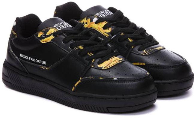 (Women) Versace Jeans Couture Low-Top Sneakers 'Black Leather' 75VA3SJ2-ZP305_G89 Order (Women) Versace Jeans Couture Low-Top Sneakers 'Black Leather' 75VA3SJ2-ZP305_G89