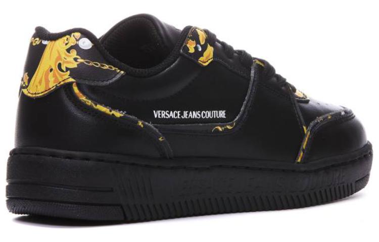 (W) Versace Jeans Couture Low-Top Sneakers 'Black Leather' 圖 5