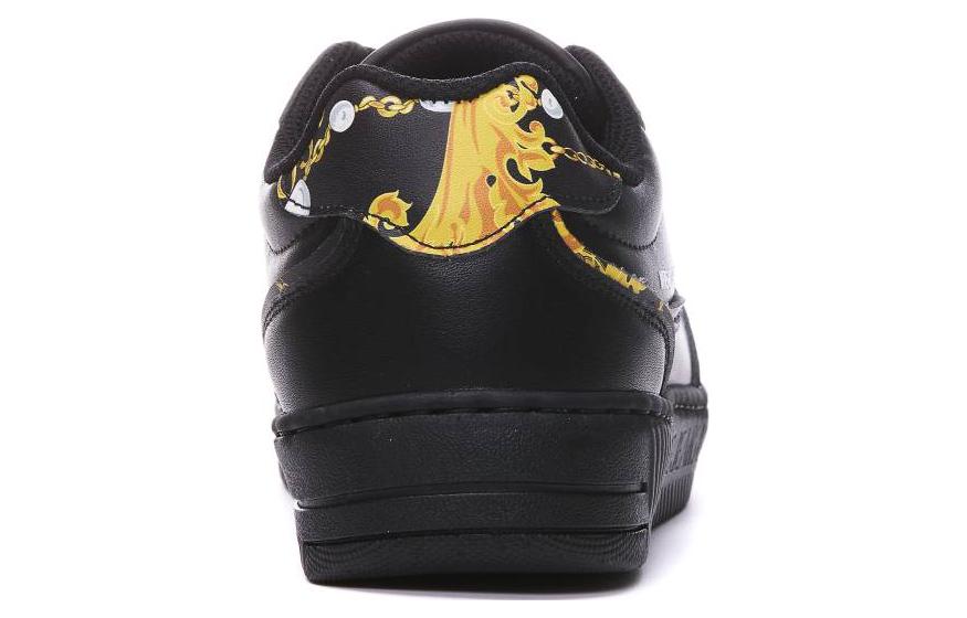 (W) Versace Jeans Couture Low-Top Sneakers 'Black Leather' 圖 6