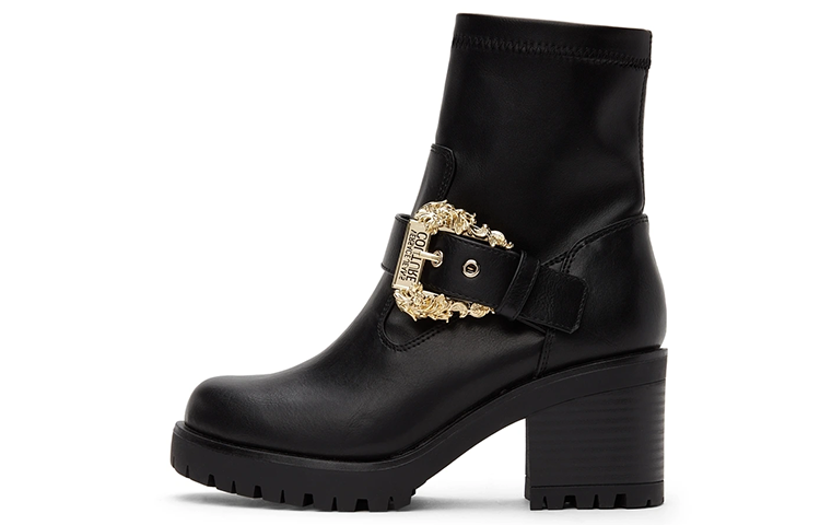 (W) Versace Jeans Couture Sneakers 'Black Faux Leather'