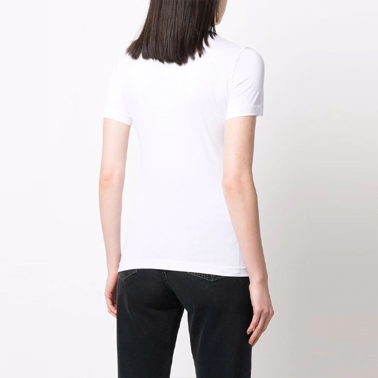 Purchase (W) VERSACE JEANS COUTURE SS22 Baju-T Putih Cetakan Logo. 72HAHT03-CJ03T-G03