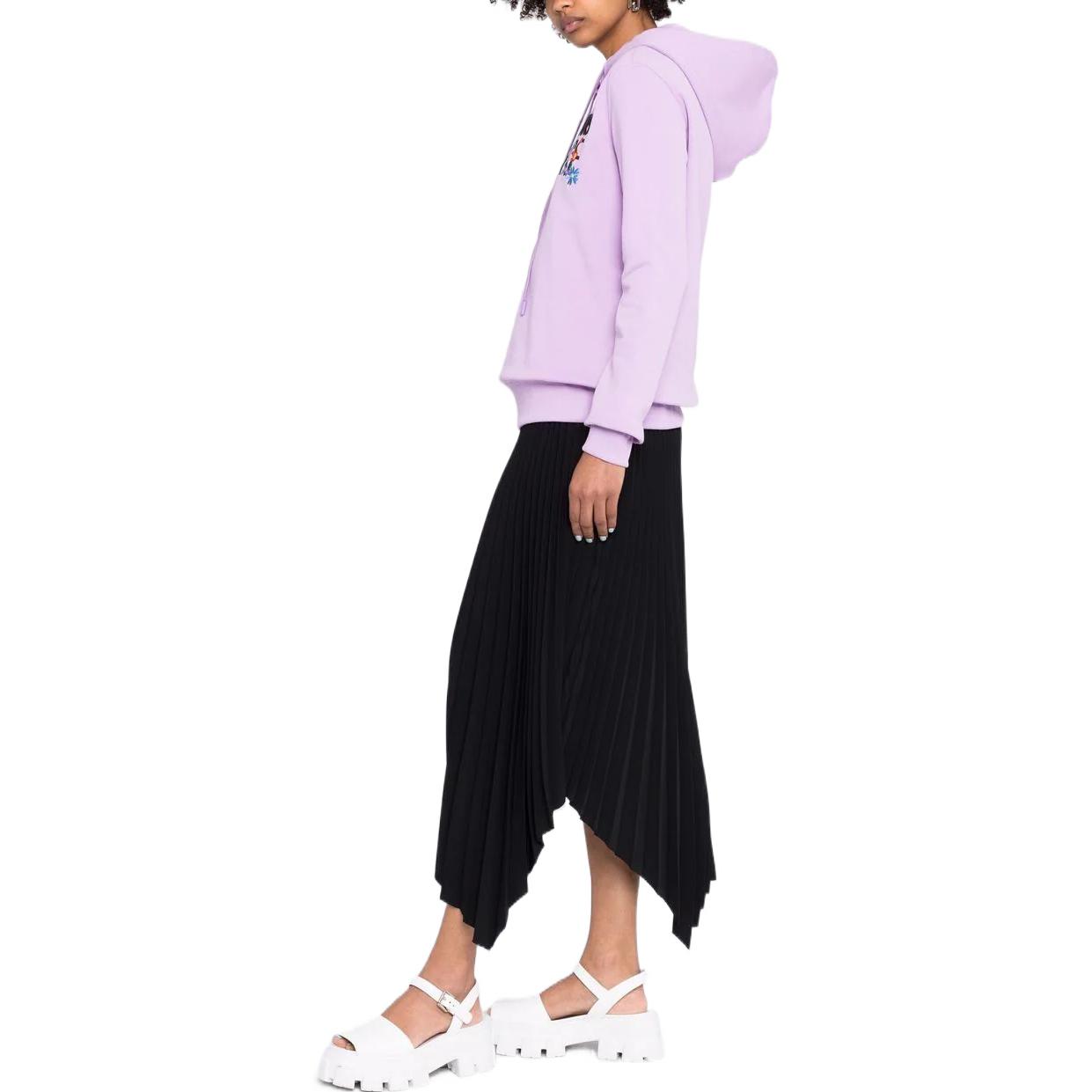 Purchase (W) Sudadera con capucha de algodón bordada floral VERSACE JEANS COUTURE SS22 Mujer Morada. 72HAIT11-CF01T-302