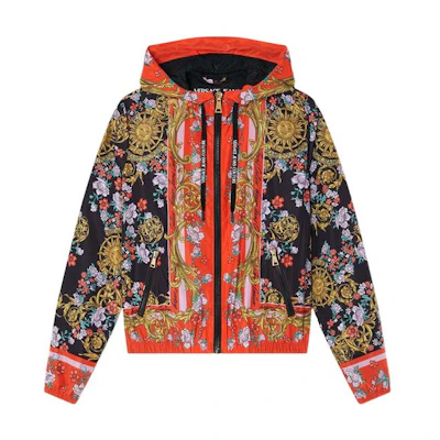 (Women) VERSACE JEANS COUTURE SS22 Sun Flower Garland Floral Jacket Women. E72HAS401-ECQS25-EG89