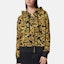Shop (W) VERSACE JEANS COUTURE SS23 Hitam Emas Logo Print Sweatshirt dengan Resleting. E74HAI306-EFS059-EG89
