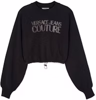(Women) VERSACE JEANS COUTURE SS23 Logo Print Crewneck Sweatshirt Black. E73HAIT05-ECF01T-E899 (Women) VERSACE JEANS COUTURE SS23 Logo Print Crewneck Sweatshirt Black. E73HAIT05-ECF01T-E899