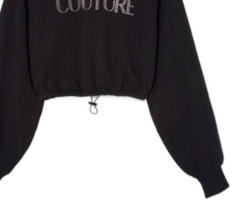 (W) Sudadera Negra Cuello Redondo Estampado Logo VERSACE JEANS COUTURE SS23. E73HAIT05-ECF01T-E899 Sizing (W) Sudadera Negra Cuello Redondo Estampado Logo VERSACE JEANS COUTURE SS23. E73HAIT05-ECF01T-E899