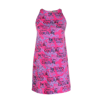 (Women) VERSACE JEANS COUTURE SS23 Sleeveless Midi Dress All-Over Print 74HAO959-ES042L54-406