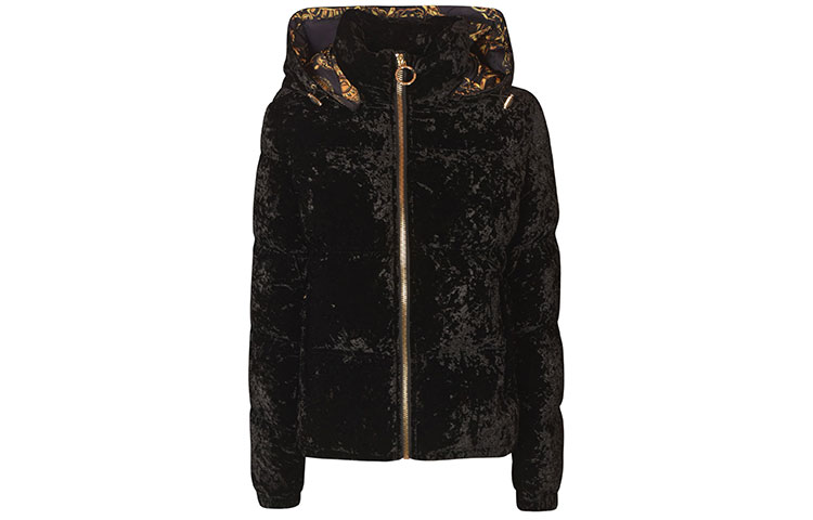 (Women) VERSACE JEANS FW21 Short Padded Hooded Jacket Black 71HAS409-CN008-99