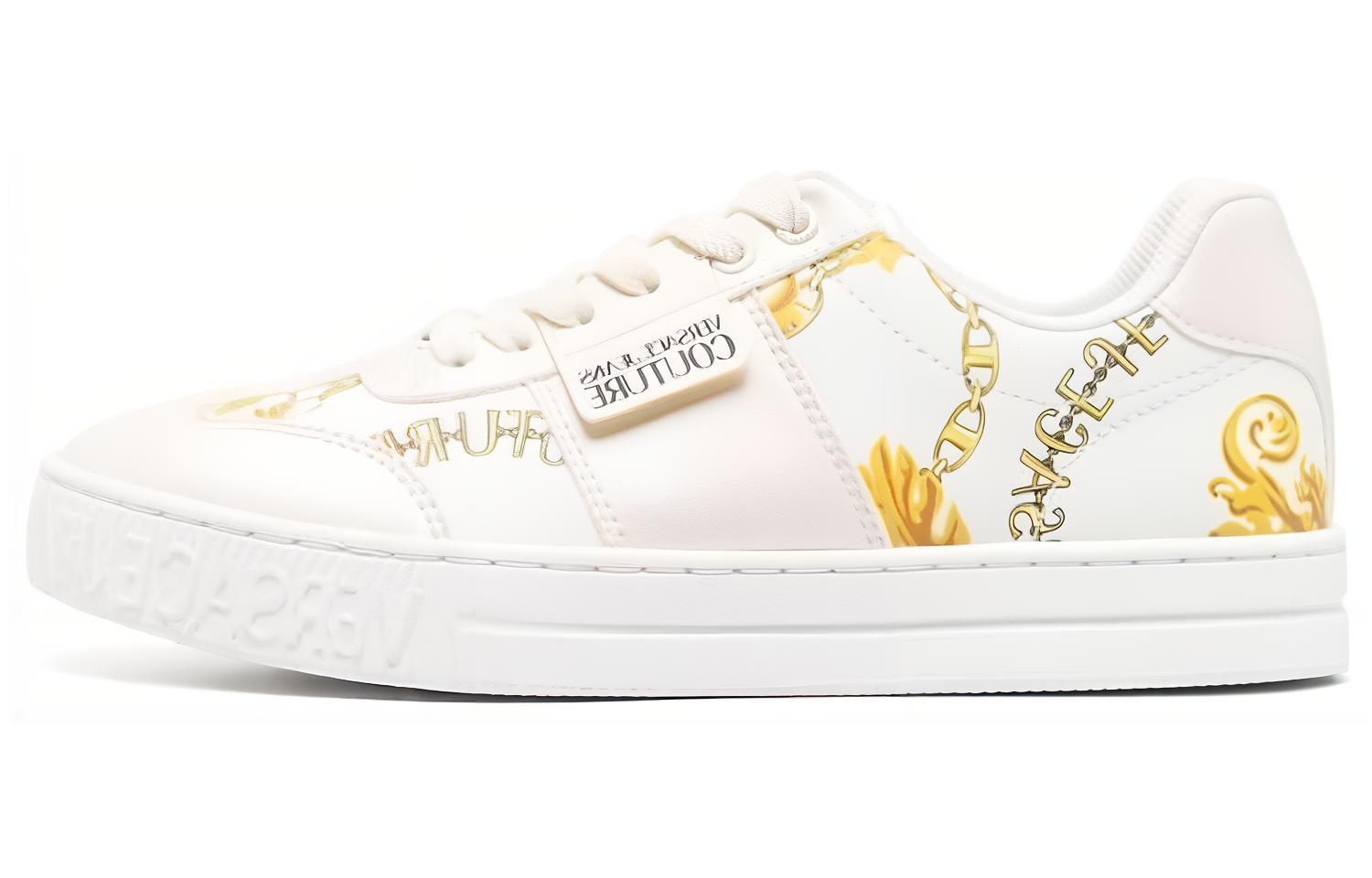 (Women) Versace Jeans Low-Top Sneakers 'Off-White Leather' 75VA3SK7-ZS358_G03