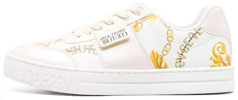 (Women) Versace Jeans Low-Top Sneakers 'Off-White Leather' 75VA3SK7-ZS358_G03 (Women) Versace Jeans Low-Top Sneakers 'Off-White Leather' 75VA3SK7-ZS358_G03