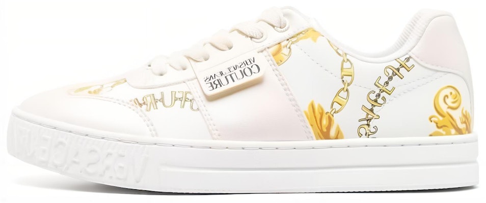 (Women) Versace Jeans Low-Top Sneakers 'Off-White Leather' 75VA3SK7-ZS358_G03 Buy (Women) Versace Jeans Low-Top Sneakers 'Off-White Leather' 75VA3SK7-ZS358_G03
