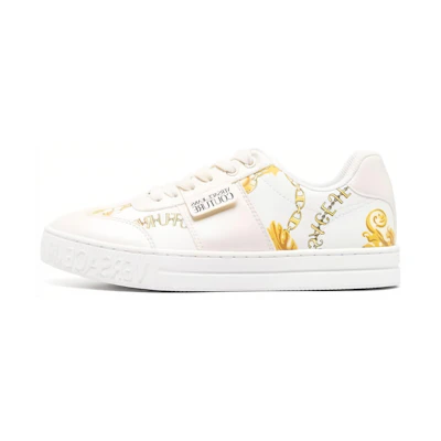 (W) Versace Jeans Low-Top Sneakers 'Off-White Leather'