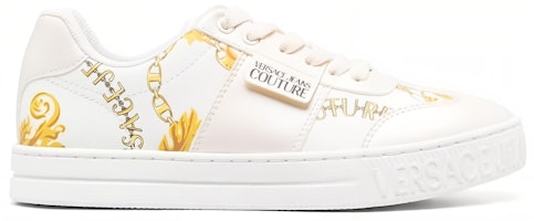 (W) 베르사체 진 로우탑 스니커즈 ''오프 화이트 가죽'' 75VA3SK7-ZS358_G03 Order (W) 베르사체 진 로우탑 스니커즈 ''오프 화이트 가죽'' 75VA3SK7-ZS358_G03