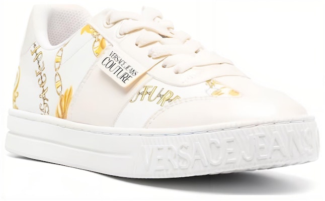 (Women) Versace Jeans Low-Top Sneakers 'Off-White Leather' 75VA3SK7-ZS358_G03 Lookbook (Women) Versace Jeans Low-Top Sneakers 'Off-White Leather' 75VA3SK7-ZS358_G03