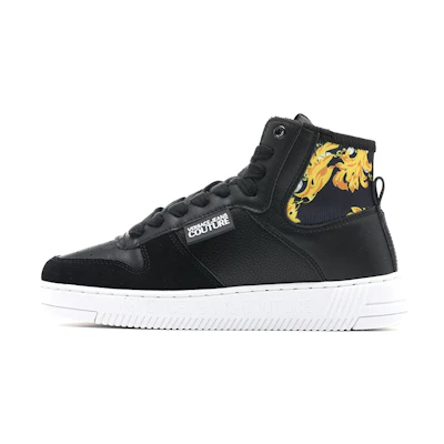 (W) Versace Jeans Meyssa Baroque High Top Black Gold