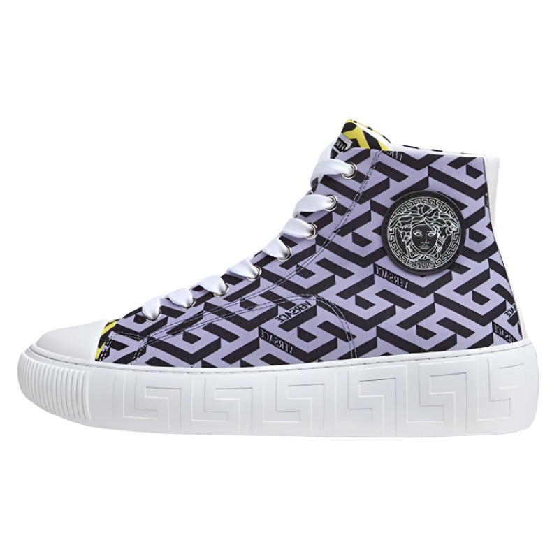 (W) Versace La Greca High-Top 'Light Purple'