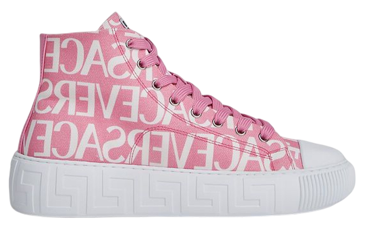 (W) Versace La Greca High-Top 'Pink' 圖 3