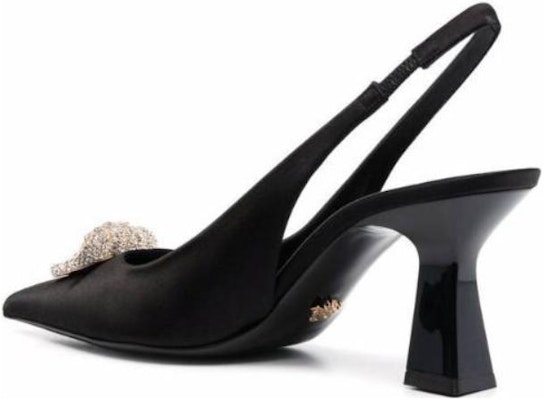 (W) 베르사체 라 메두사 8cm 벨벳 뮬 (검정) 1A00619-1002388_1B000 Lookbook (W) 베르사체 라 메두사 8cm 벨벳 뮬 (검정) 1A00619-1002388_1B000