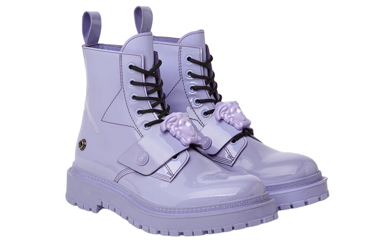 (W) Versace La Medusa Ankle Boots 'Purple' 圖 2