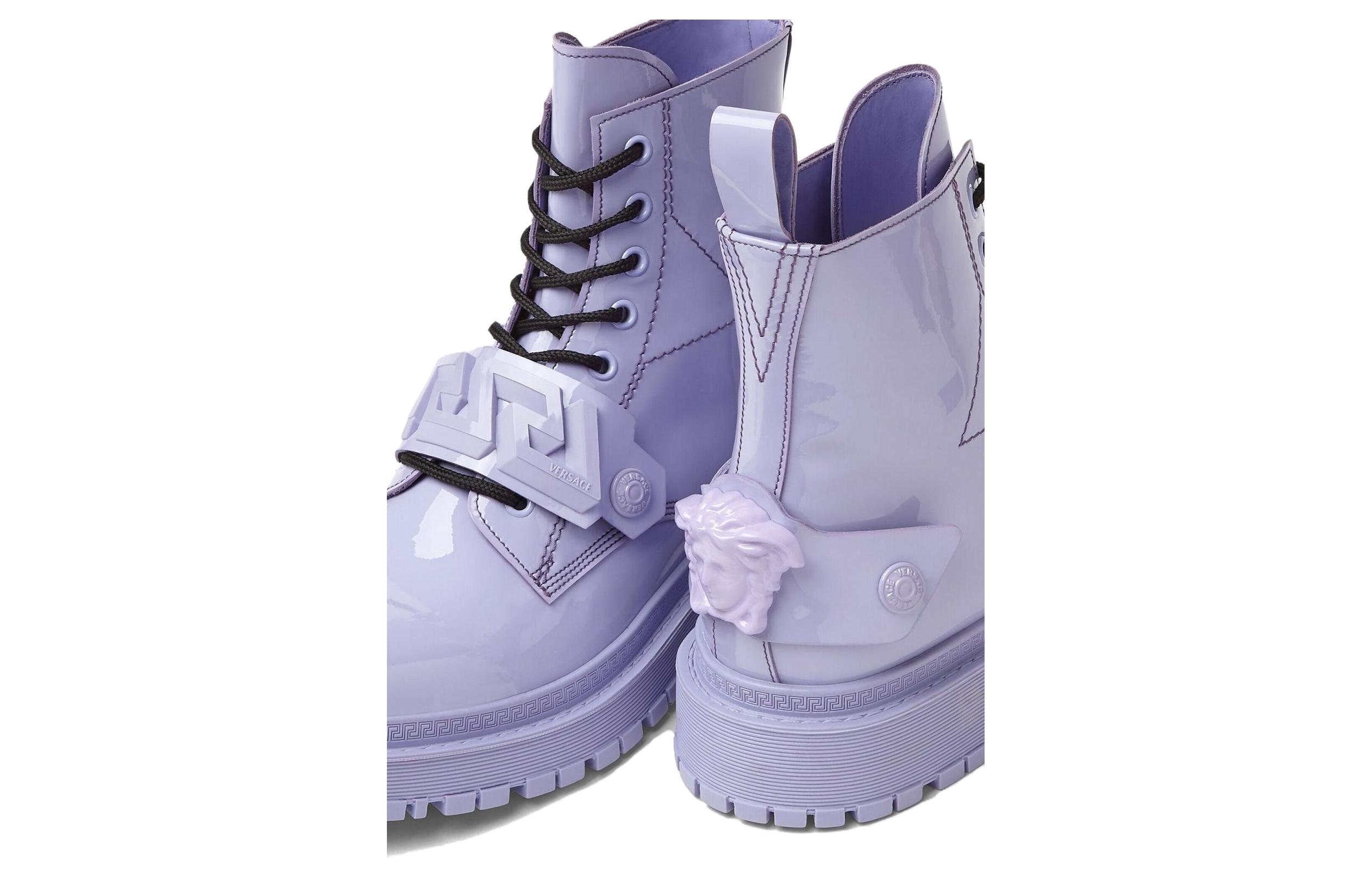 (W) Versace La Medusa Ankle Boots 'Purple' 圖 4
