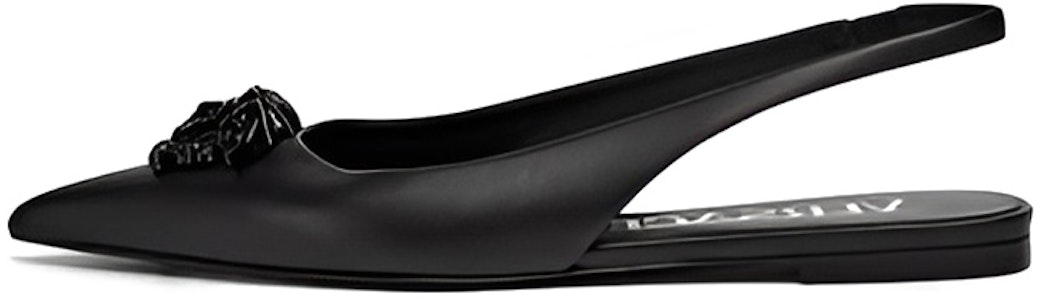 (W) Versace La Medusa Sandal Flat 'Hitam' 1003209-DVT2P_1B090 Buy (W) Versace La Medusa Sandal Flat 'Hitam' 1003209-DVT2P_1B090