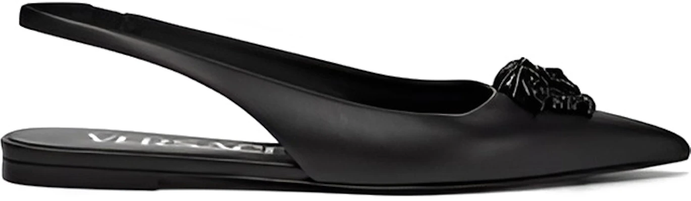 (W) Versace La Medusa Platte Sandalen ''Zwart'' 1003209-DVT2P_1B090 Order (W) Versace La Medusa Platte Sandalen ''Zwart'' 1003209-DVT2P_1B090