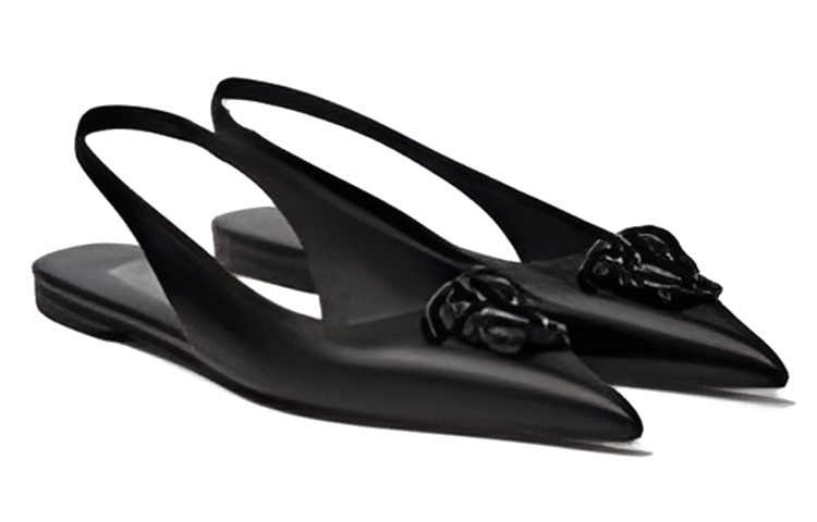Lookbook (W) 范思哲 La Medusa 黑色平底凉鞋 1003209-DVT2P_1B090