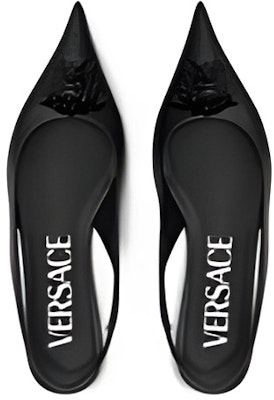 (W) Sandalia Plana Versace La Medusa 'Negra' 1003209-DVT2P_1B090 Shop (W) Sandalia Plana Versace La Medusa 'Negra' 1003209-DVT2P_1B090