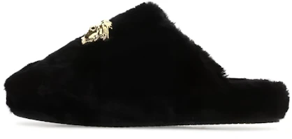 (Women) Versace La Medusa Flats 'Black' ZSL000008-ZPL00011_Z1008 (Women) Versace La Medusa Flats 'Black' ZSL000008-ZPL00011_Z1008