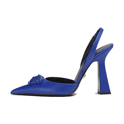 (W) Versace La Medusa High Heels 'Blue'