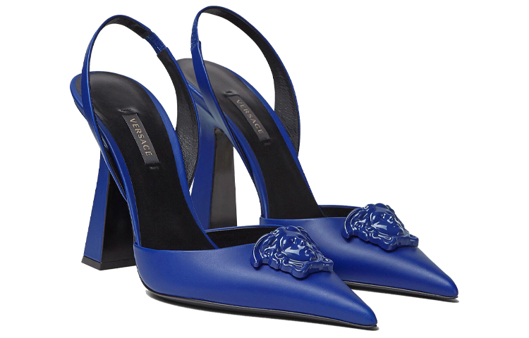 (W) Versace La Medusa High Heels 'Blue' 圖 3