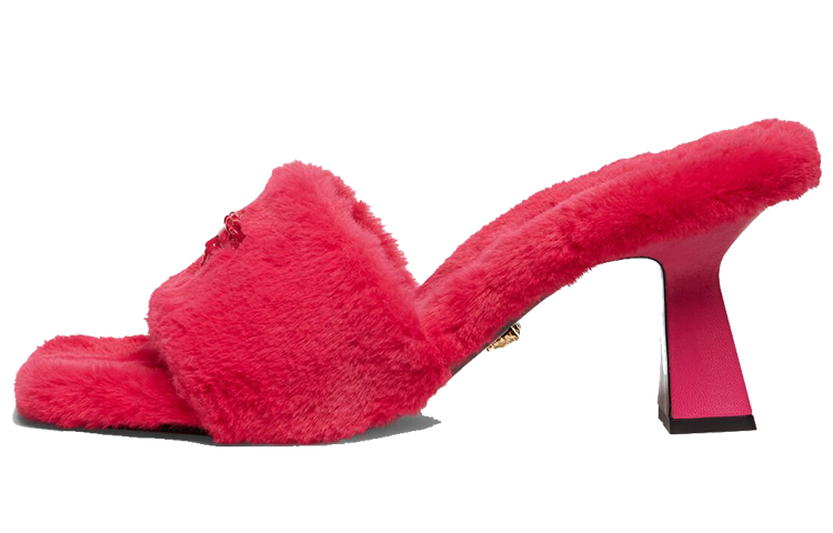 (W) Versace La Medusa High Heels 'Hot Pink Peep Toe'